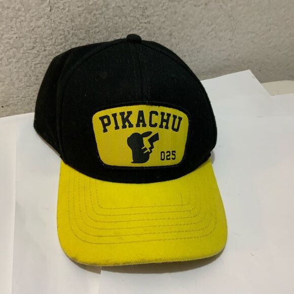 Pokemon Pikachu  Yellow Black  Men's Hat Cap Snapback Adjustable - Picture 1 of 4